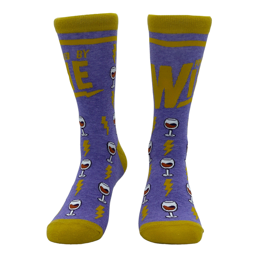 Women's Powered By Wine Socks