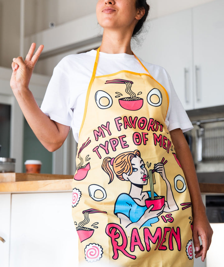 My Favorite Type Of Men Is Ramen Apron Bakeware