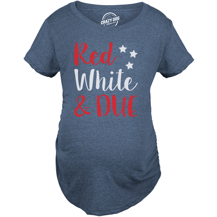 Red White And Due Maternity T Shirt