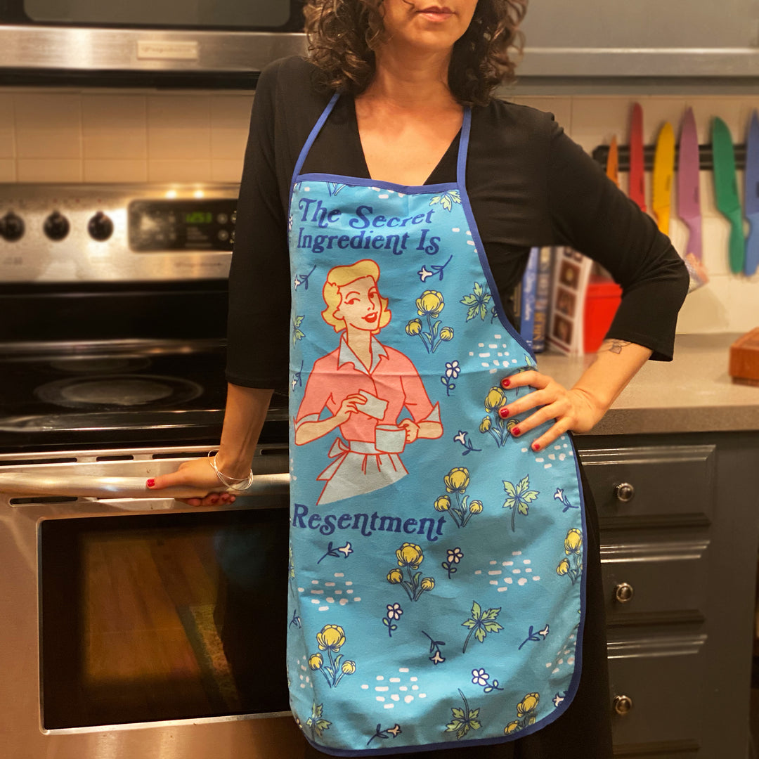 The Secret Ingredient Is Resentment Oven Mitt + Apron Bakeware