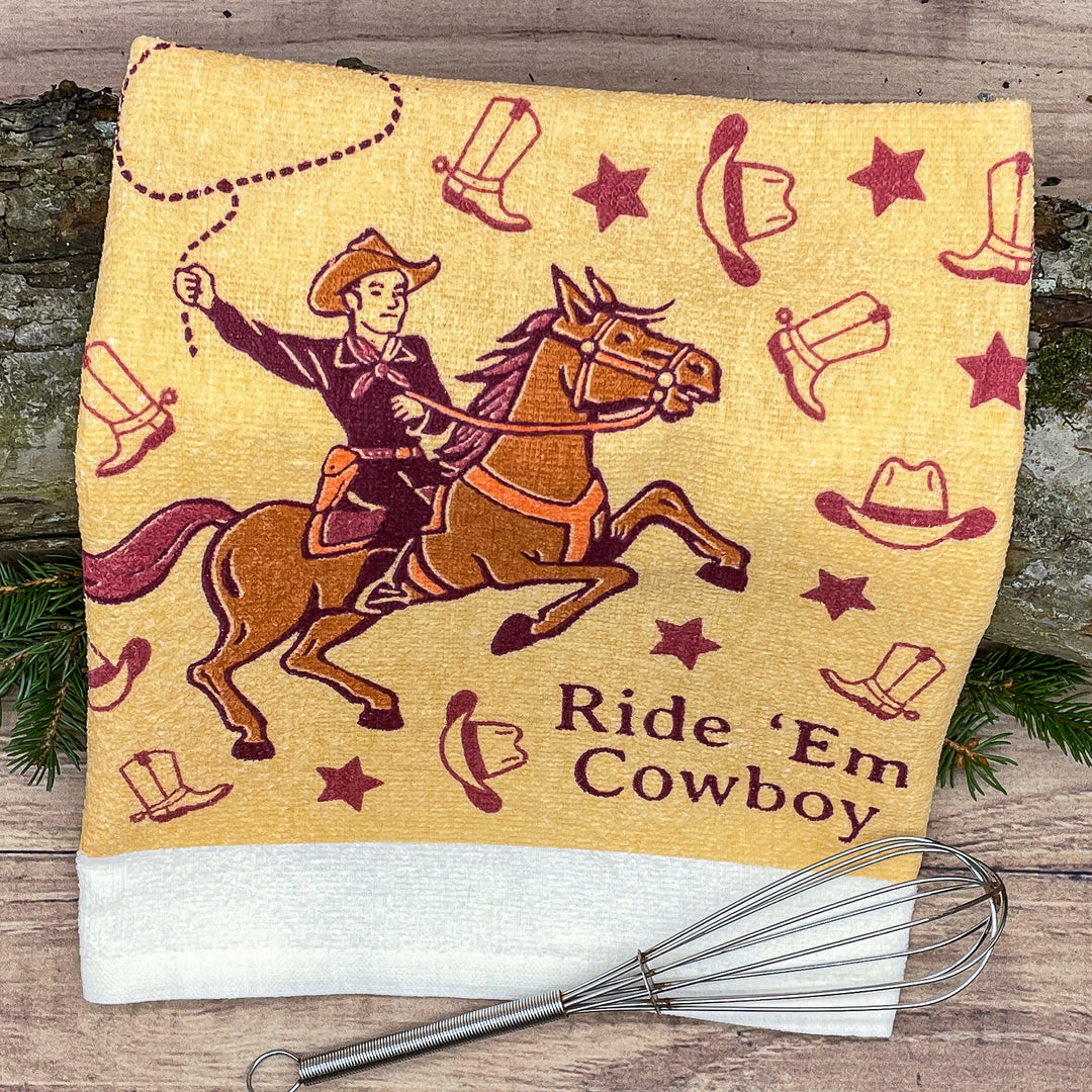 Ride Em Cowboy Tea Towel Tea Towel