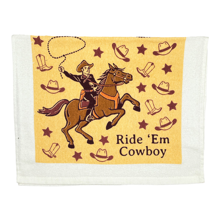 Funny Ride Em Cowboy Ride Em Cowboy Tea Towel Nerdy Sarcastic Tee