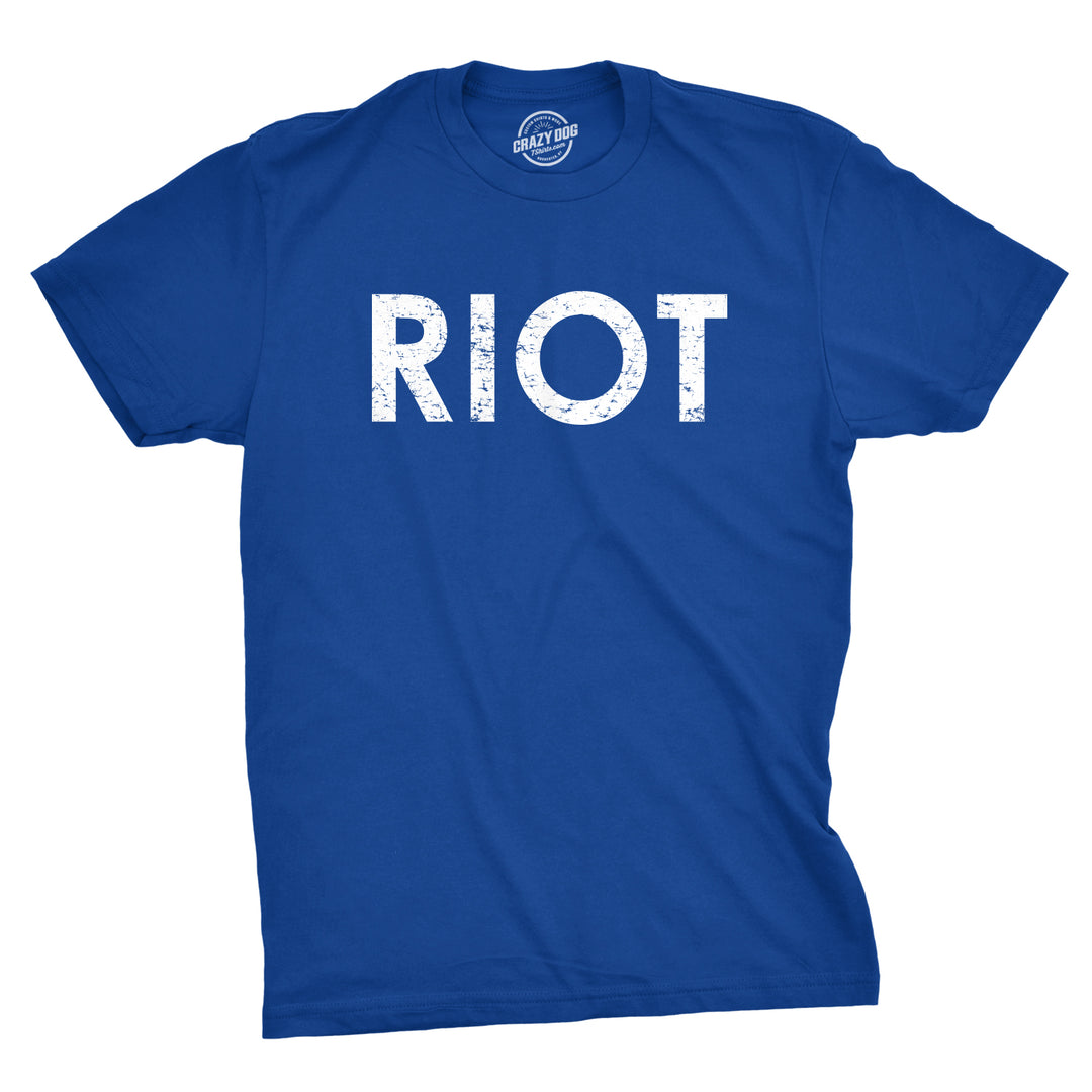 Funny Heather Royal Riot Mens T Shirt Nerdy Political Tee