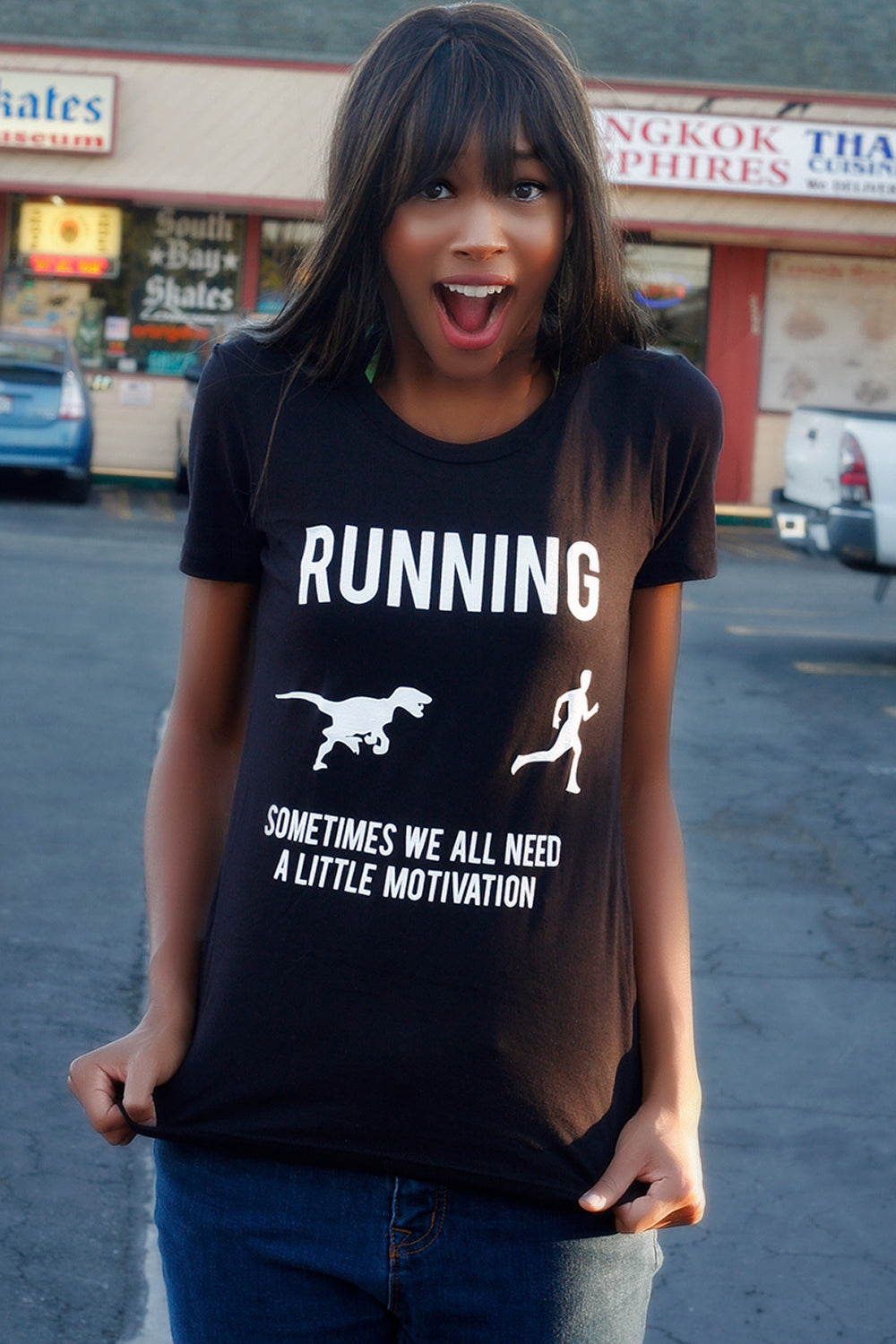 Running, We All Need A Little Motivation Women's T Shirt