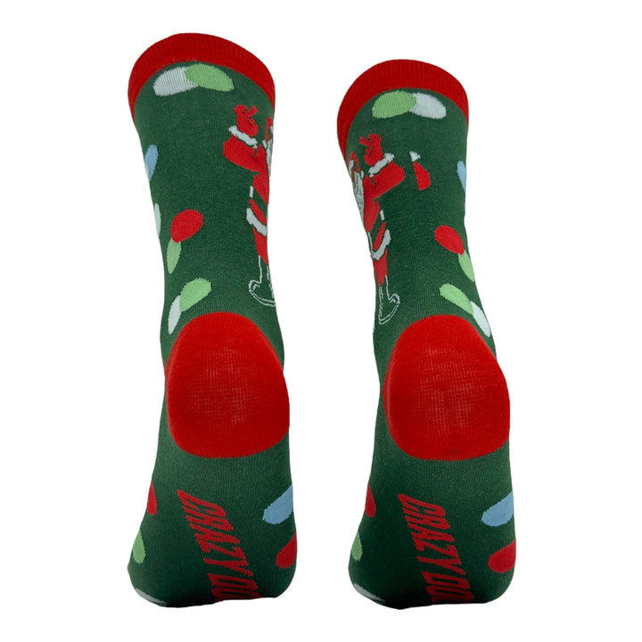 Men's Santa Flipping Bird Socks