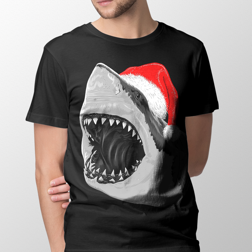 Santa Jaws Men's T Shirt