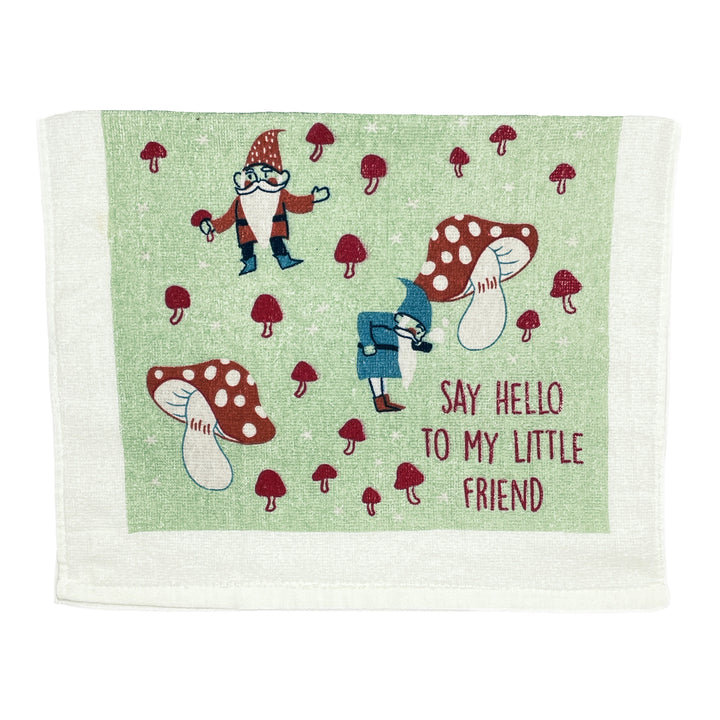 Funny Hello To My Little Friend Say Hello To My Little Friend Tea Towel Nerdy Sarcastic Tee