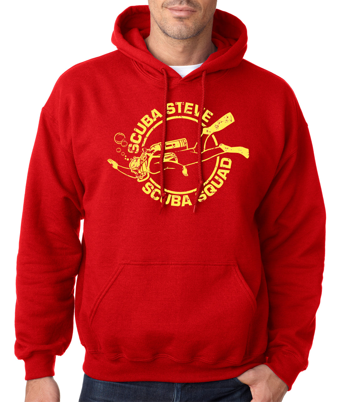 Funny Heather Red - Scuba Steve Scuba Steve Hoodie Nerdy TV & Movies Tee