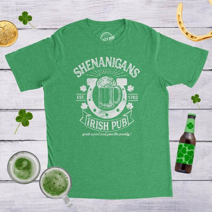 Shenanigans Irish Pub Men's T Shirt