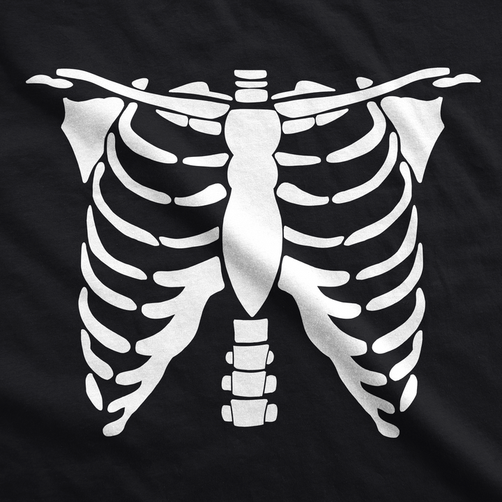 White Skeleton Rib Cage Men's T Shirt