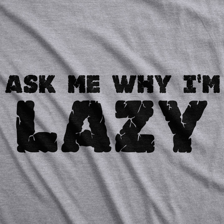 Ask Me Why I'm Lazy Sloth Flip Youth T Shirt