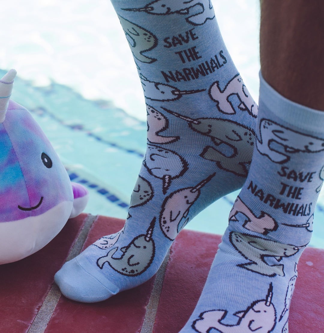 Women's Save The Narwhals Socks