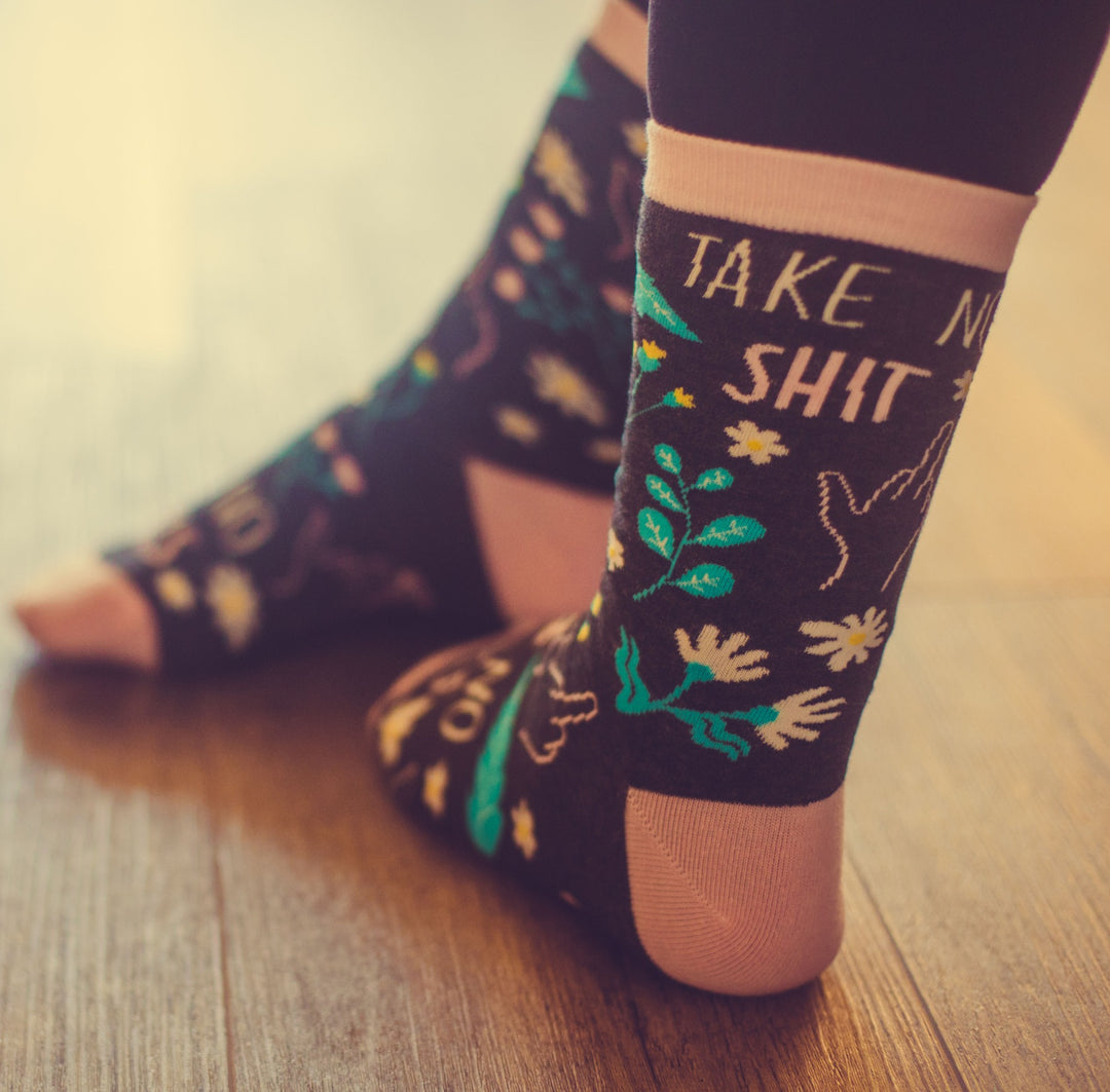 Women's Take No Shit Give No Fucks Socks