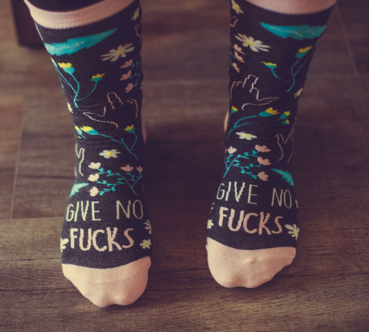 Women's Take No Shit Give No Fucks Socks