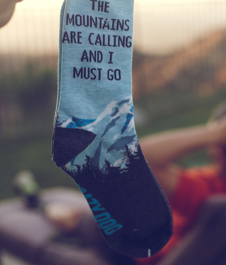 Women's The Mountains Are Calling And I Must Go Socks