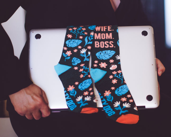 Women's Wife Mom Boss Socks