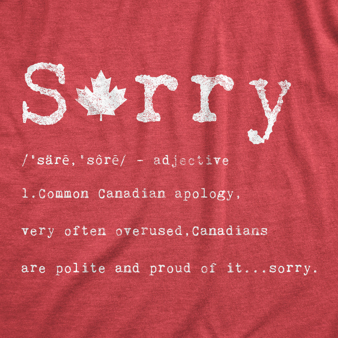 Sorry Definition Men's T Shirt