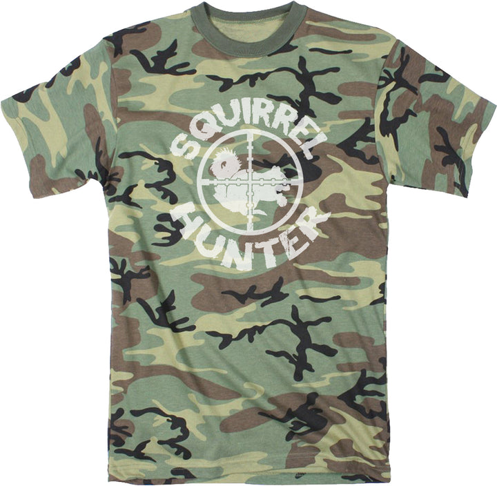 Funny Camo - Squirrel Hunter Squirrel Hunter Mens T Shirt Nerdy Animal Hunting Tee