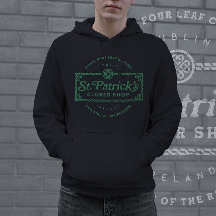 Saint Patricks Clover Shop Hoodie