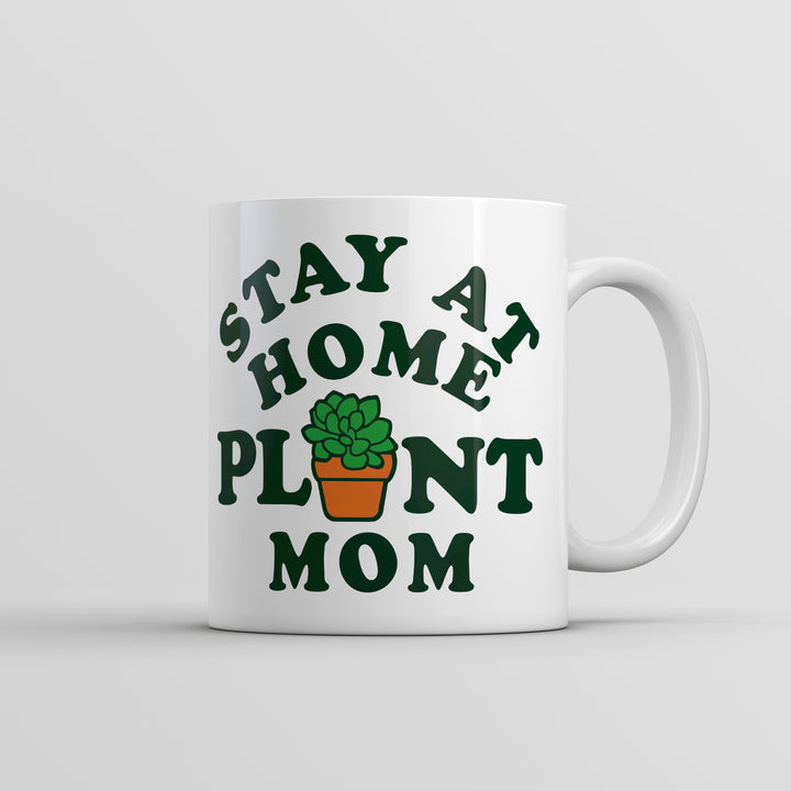 Funny White Stay At Home Plant Mom Coffee Mug Nerdy sarcastic Tee