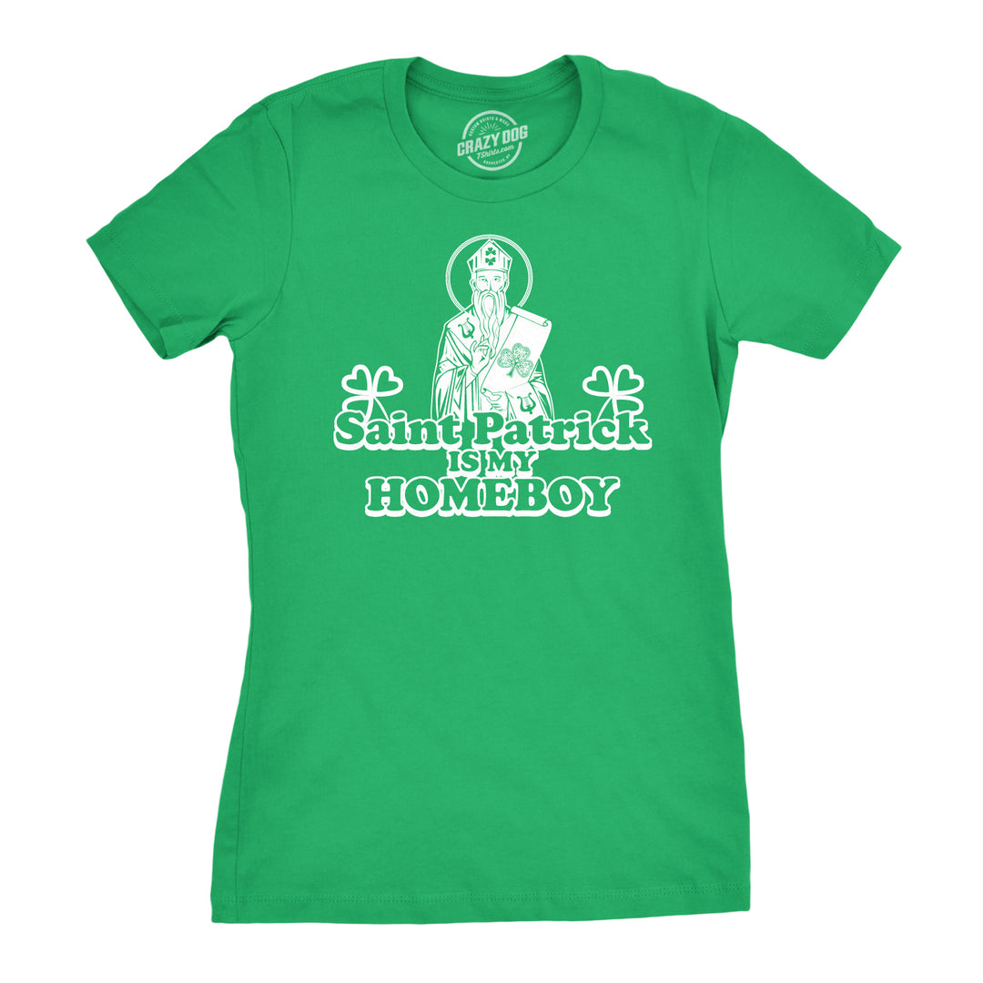 Funny Green Womens T Shirt Nerdy Saint Patrick's Day Music Tee