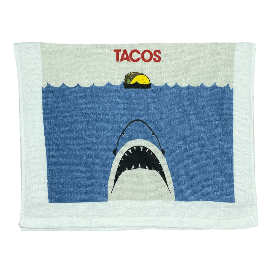 Funny Tacos Shark Tacos Shark Tea Towel Nerdy Cinco De Mayo Food Tee