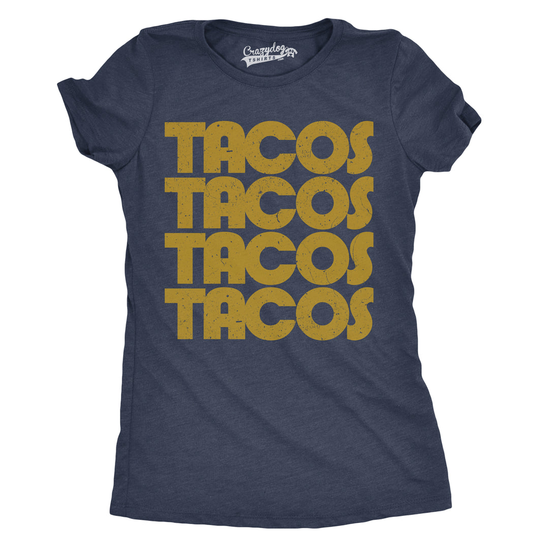 Funny Navy Womens T Shirt Nerdy Cinco De Mayo Food Retro Tee