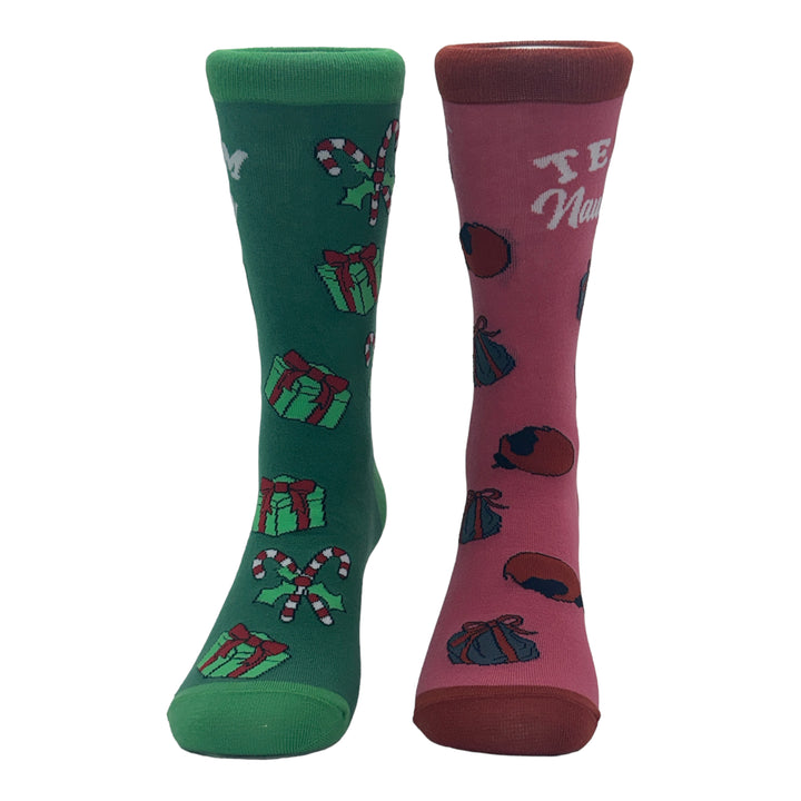 Women's Team Naughty Team Nice Socks