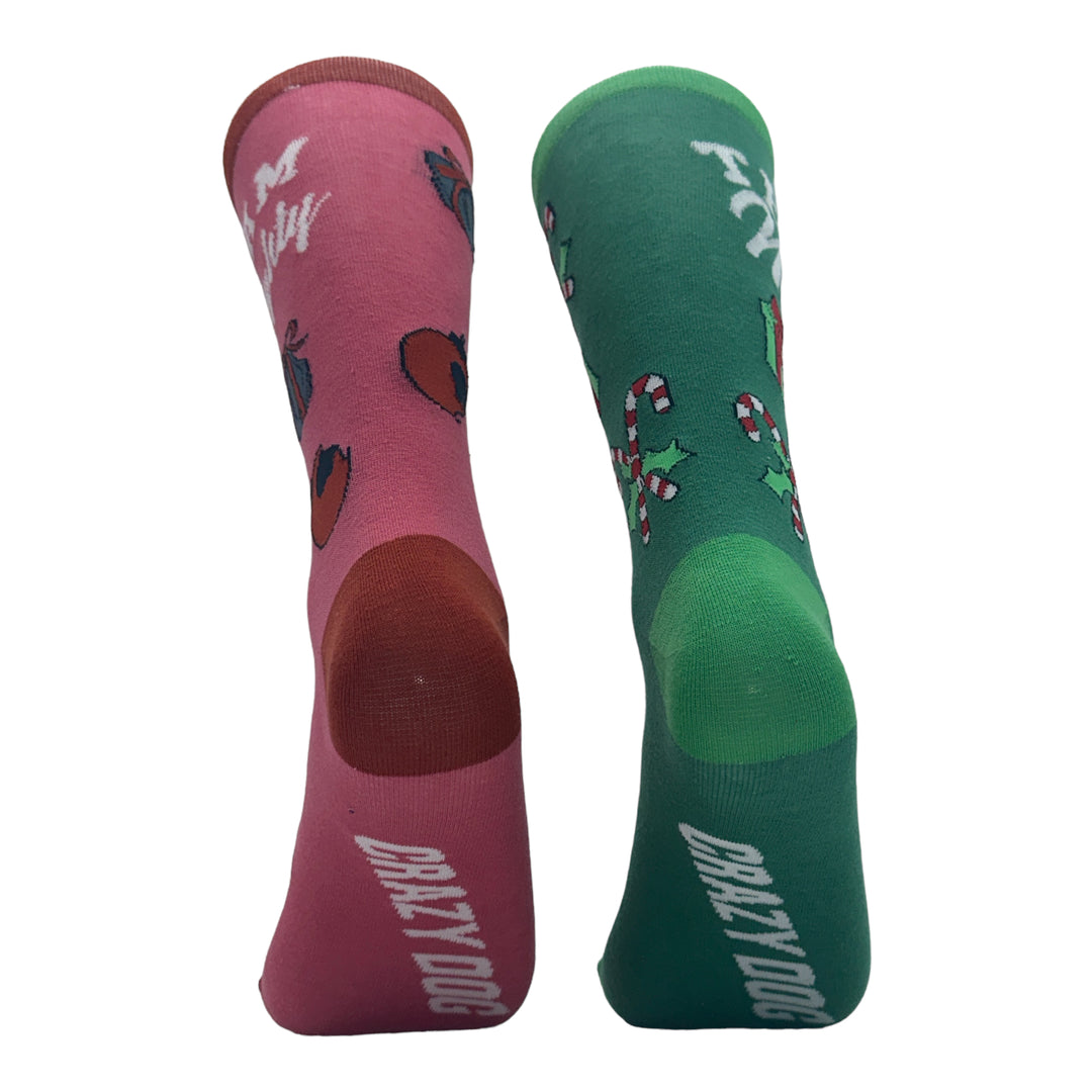 Women's Team Naughty Team Nice Socks