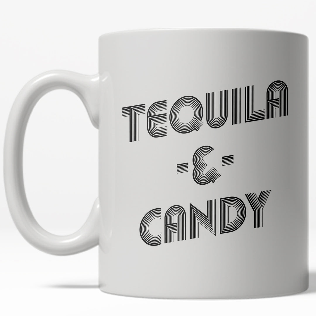 Funny White Tequila And Candy Coffee Mug Nerdy Cinco De Mayo Tee