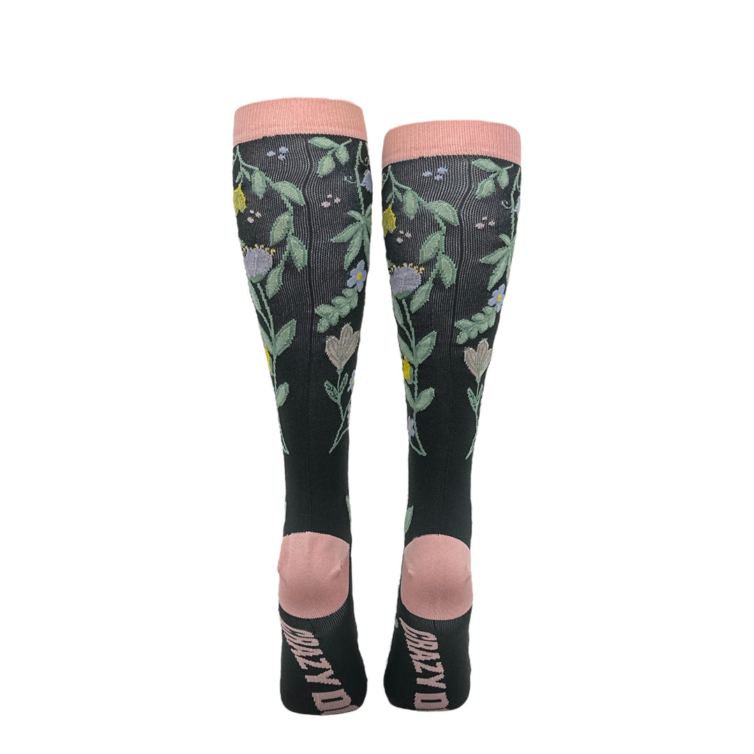 Flowers And Weed Compression Socks