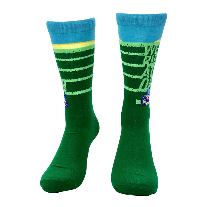 Men's We Ride At Dawn Grass Socks