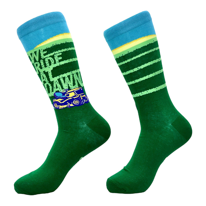 Men's We Ride At Dawn Grass Socks