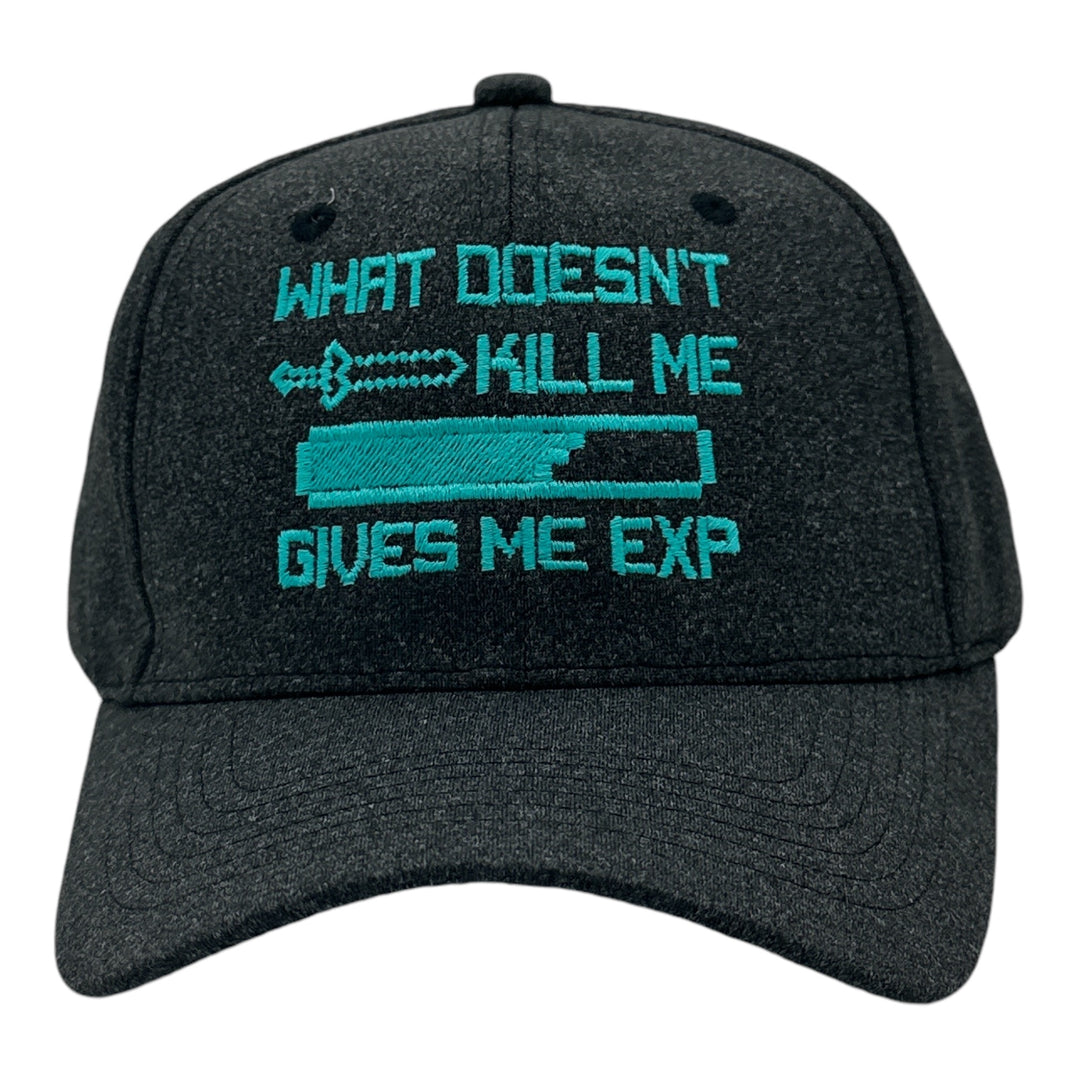 Funny Black - What Doesnt Kill Me Gives Me EXP What Doesnt Kill Me Gives Me EXP Nerdy Video Games sarcastic Tee