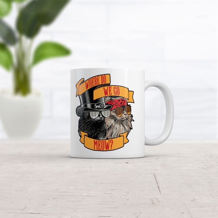 Where Do We Go Meow Mug