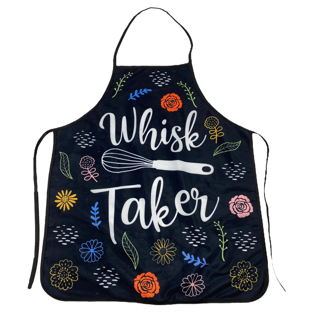 Funny Black Whisk Taker Apron Nerdy Food Tee