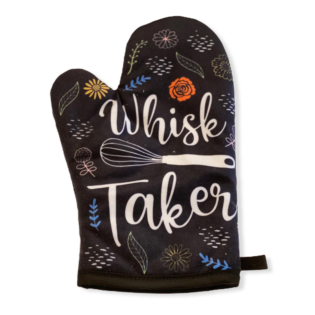 Funny Black Whisk Taker Oven Mitt Nerdy Food Tee