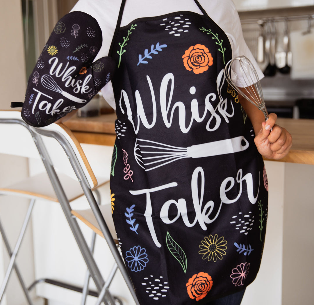 Whisk Taker Oven Mitt + Apron Bakeware