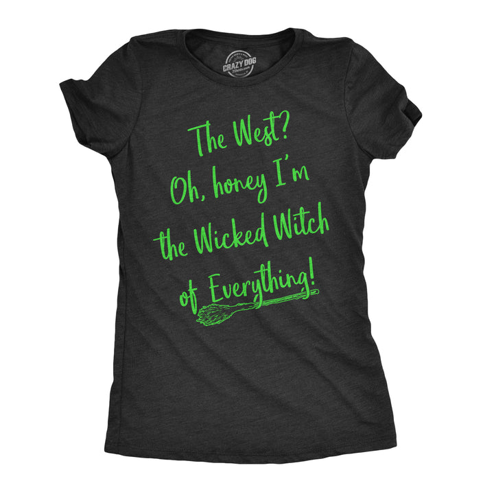 Funny Heather Black The Wicked Witch Of Everything Womens T Shirt Nerdy Halloween TV & Movies Tee