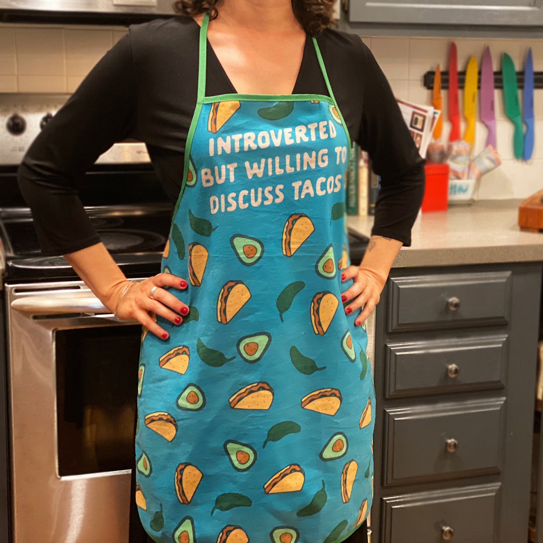 Introverted But Willing To Discuss Tacos Oven Mitt Bakeware