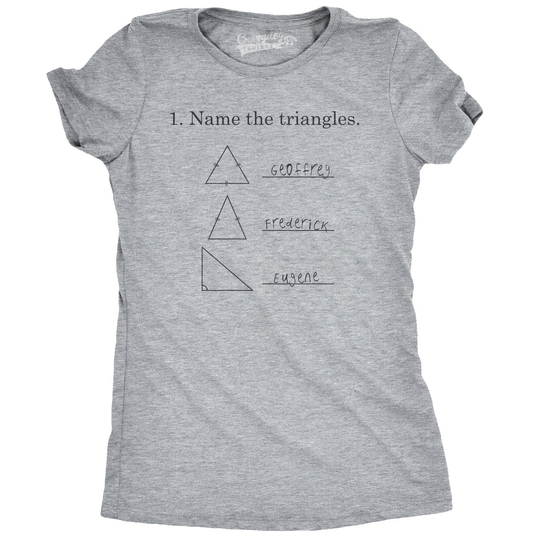 Funny Dark Heather Grey Womens T Shirt Nerdy Science Sarcastic Tee