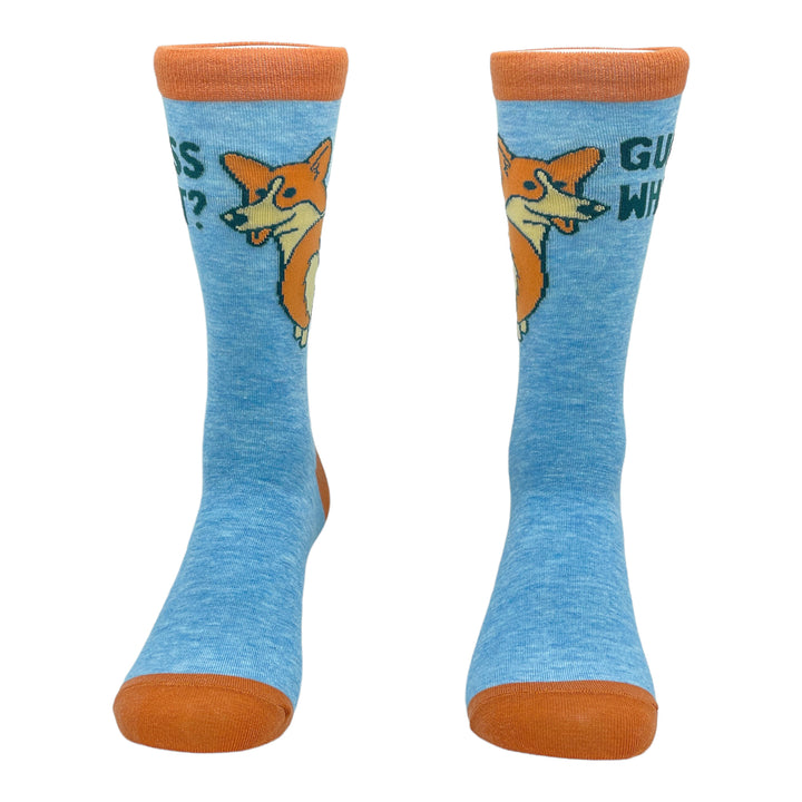 Youth Guess What Corgi Butt Socks