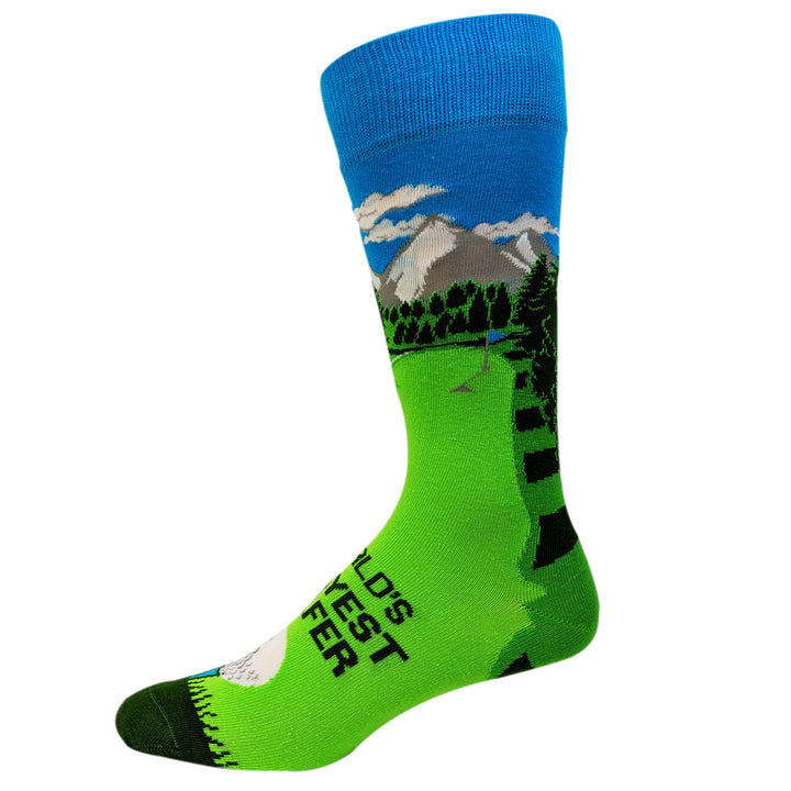 Mens World's Okayest Golfer Socks