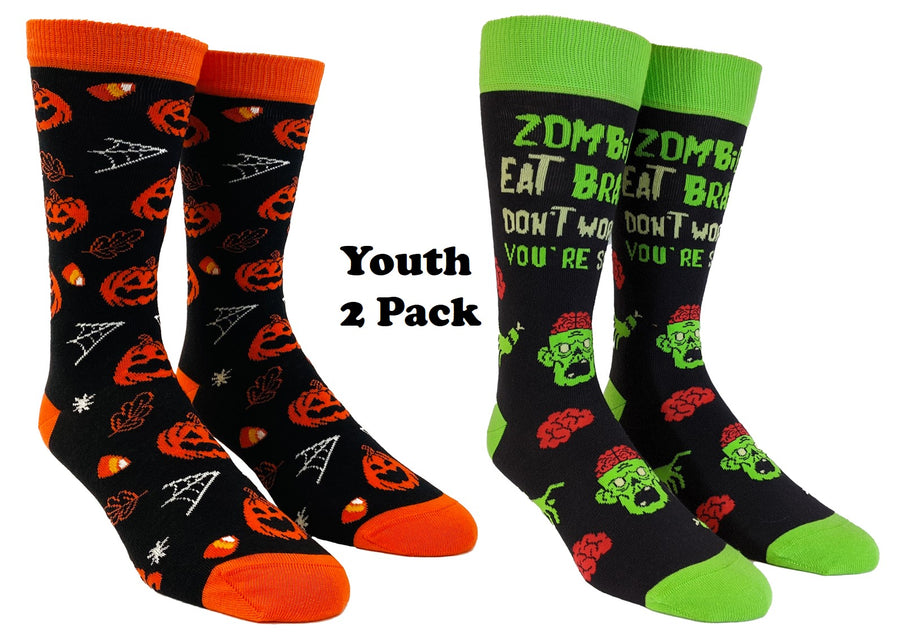 Funny Sock Nerdy Halloween Zombie Tee