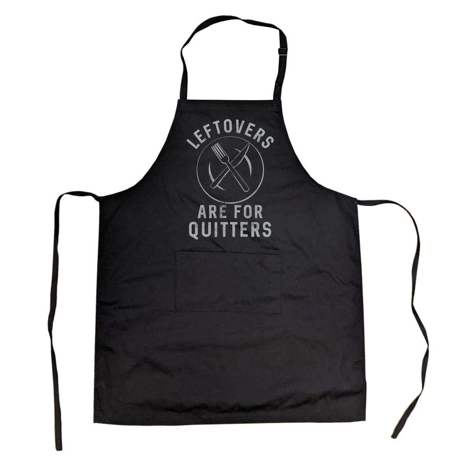 Leftovers Are For Quitters Cookout Apron  -  Crazy Dog T-Shirts