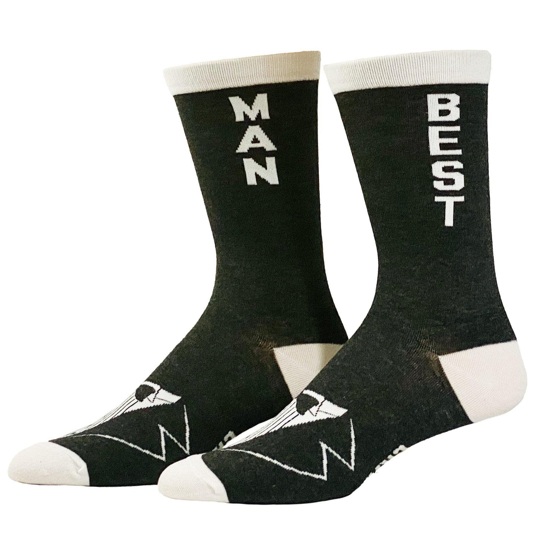 Men's Best Man Socks - Crazy Dog T-Shirts