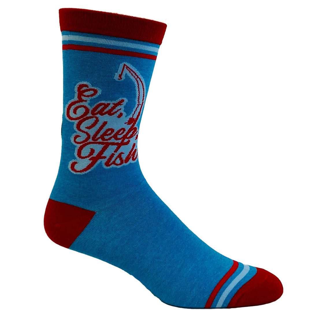 Men's Eat Sleep Fish Socks - Crazy Dog T-Shirts