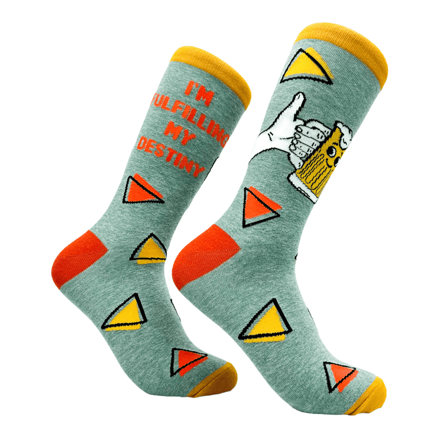 Men's Im Fulfilling My Destiny Socks  -  Crazy Dog T-Shirts