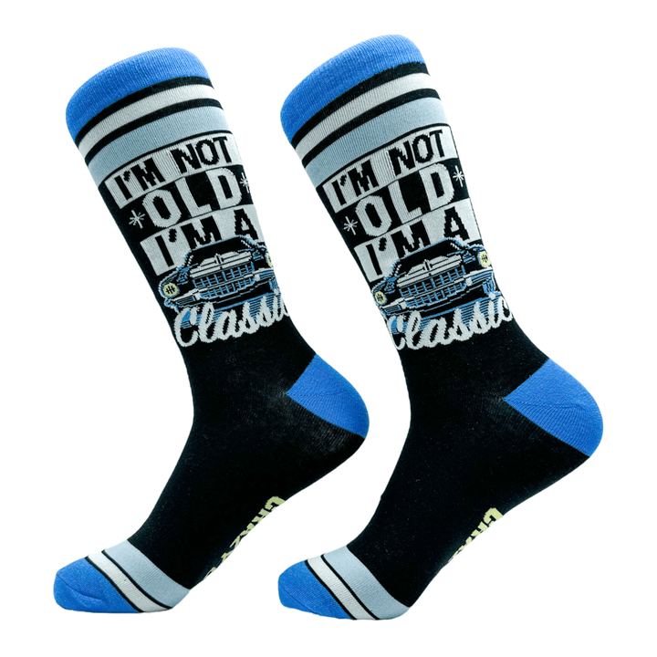 Men's Im Not Old Im A Classic Socks  -  Crazy Dog T-Shirts