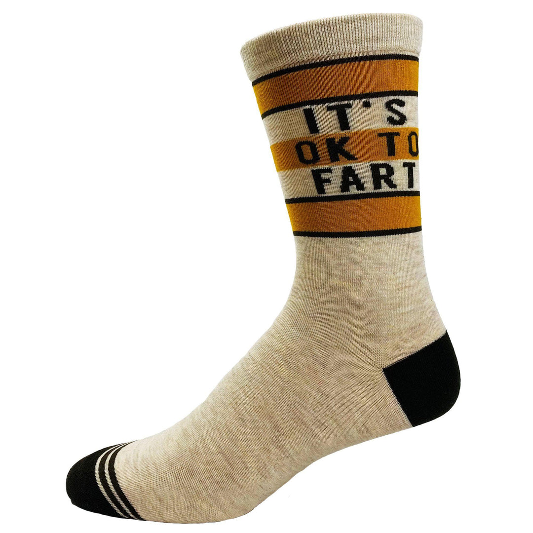 Men's It's Ok To Fart Socks - Crazy Dog T-Shirts